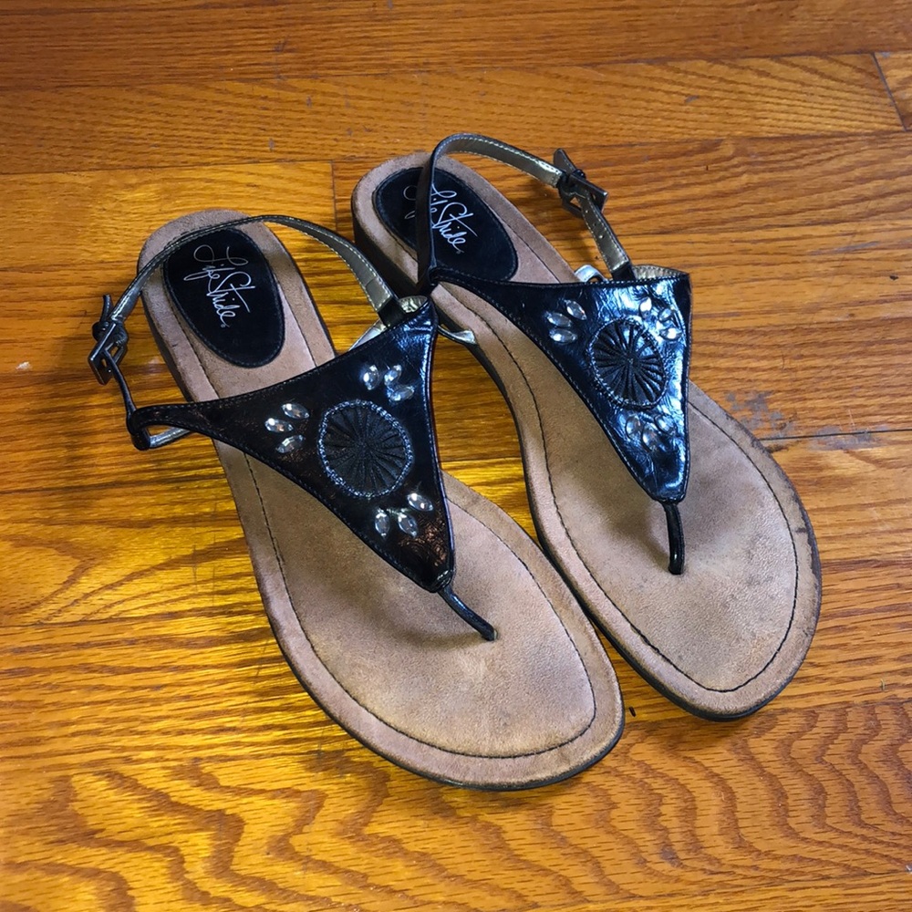 Black sandals